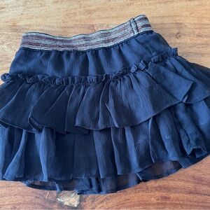 Ralph Lauren Black Ruffled Skirt